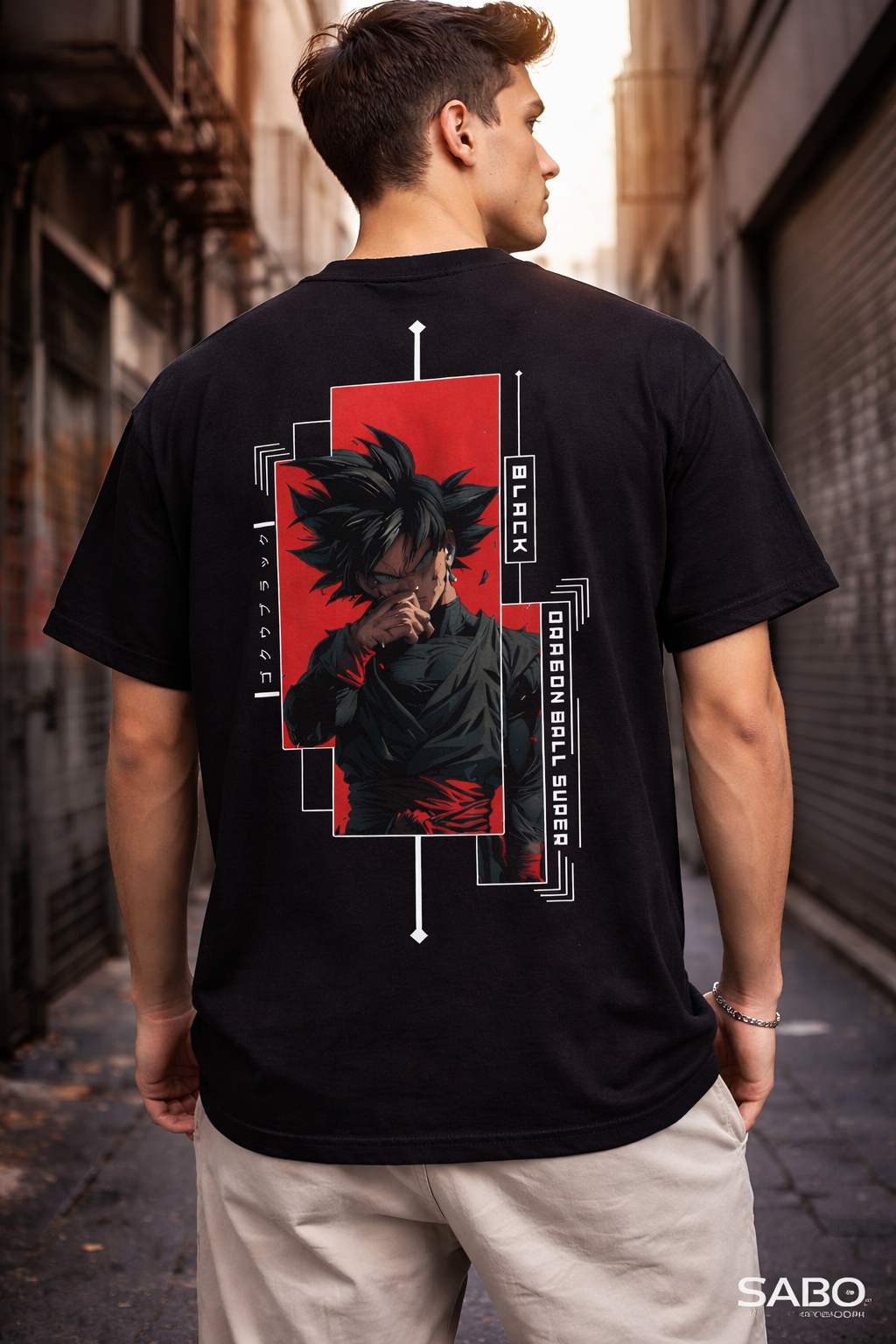 CABO Dragon Ball Anime Graphic T-Shirt – 100% Cotton Regular Fit Streetwear Tee | Large Back Print Anime Design | Casual Unisex Graphic T-Shirt